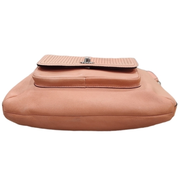 COACH Legacy Perforated Leather Courtenay Hobo Bag, Peach,Women's OS - Picture 6 of 13